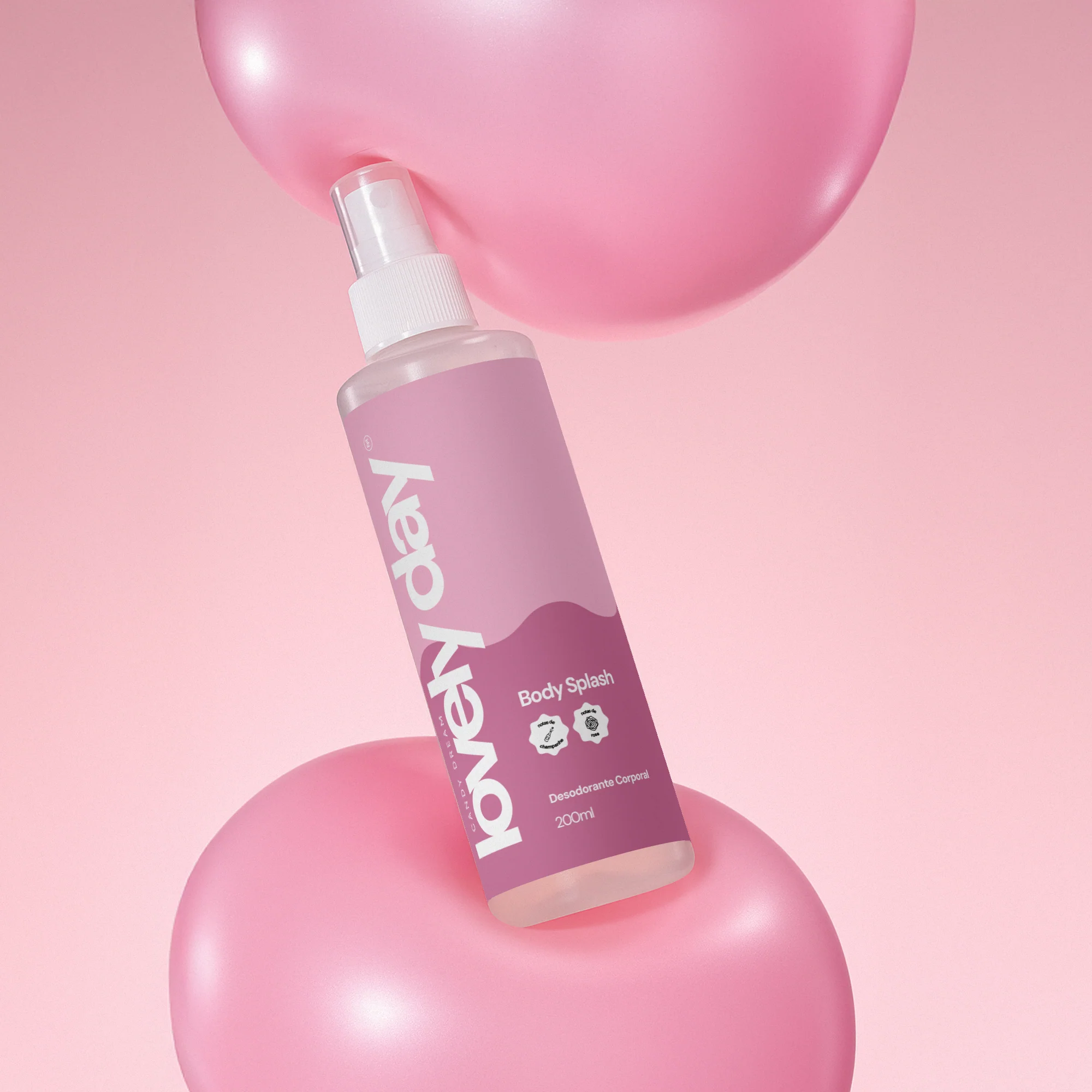 Body Splash Lovely Day 200ml (Inspirado no 212 VIP Rosé) - Image 4