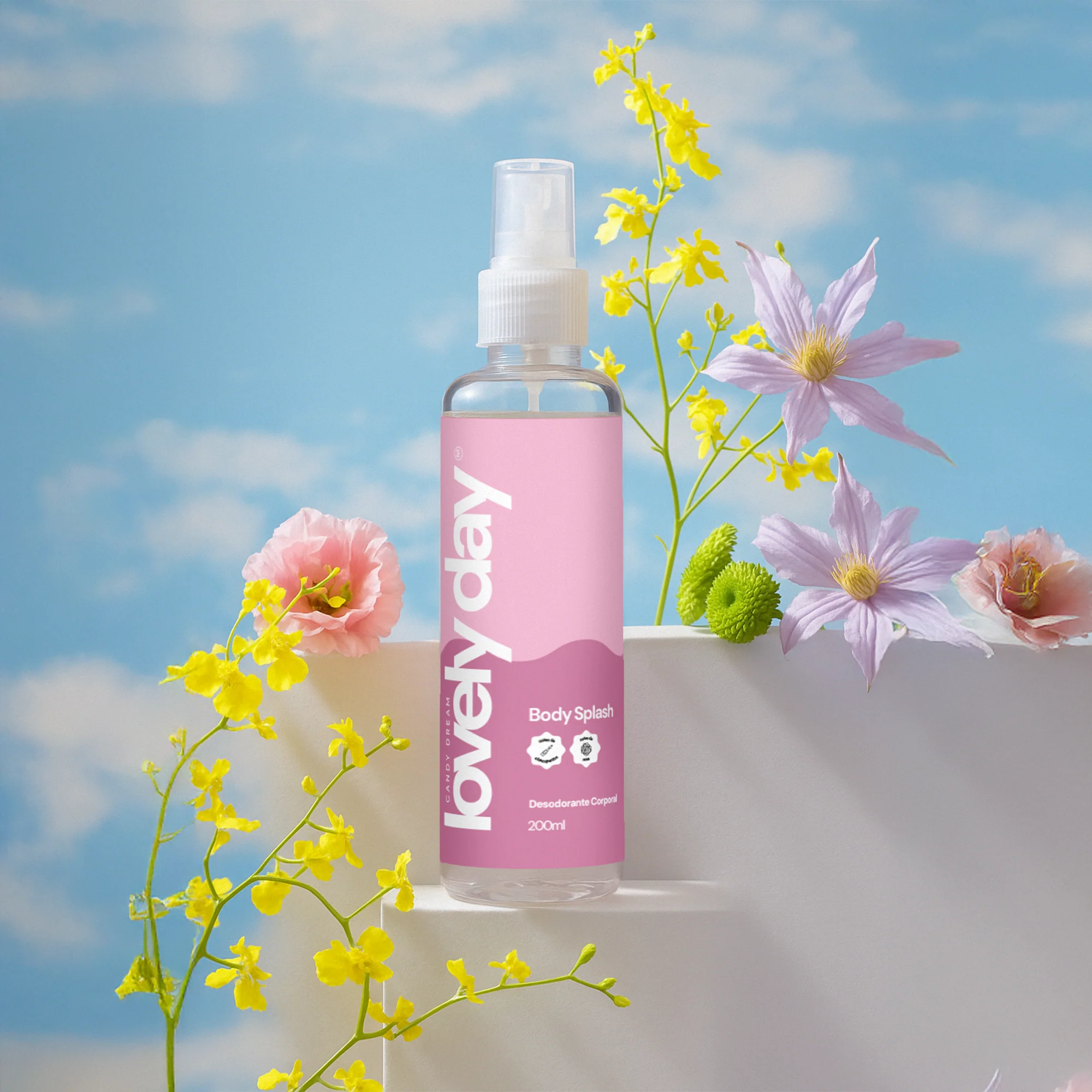 Body Splash Lovely Day 200ml (Inspirado no 212 VIP Rosé) - Image 5