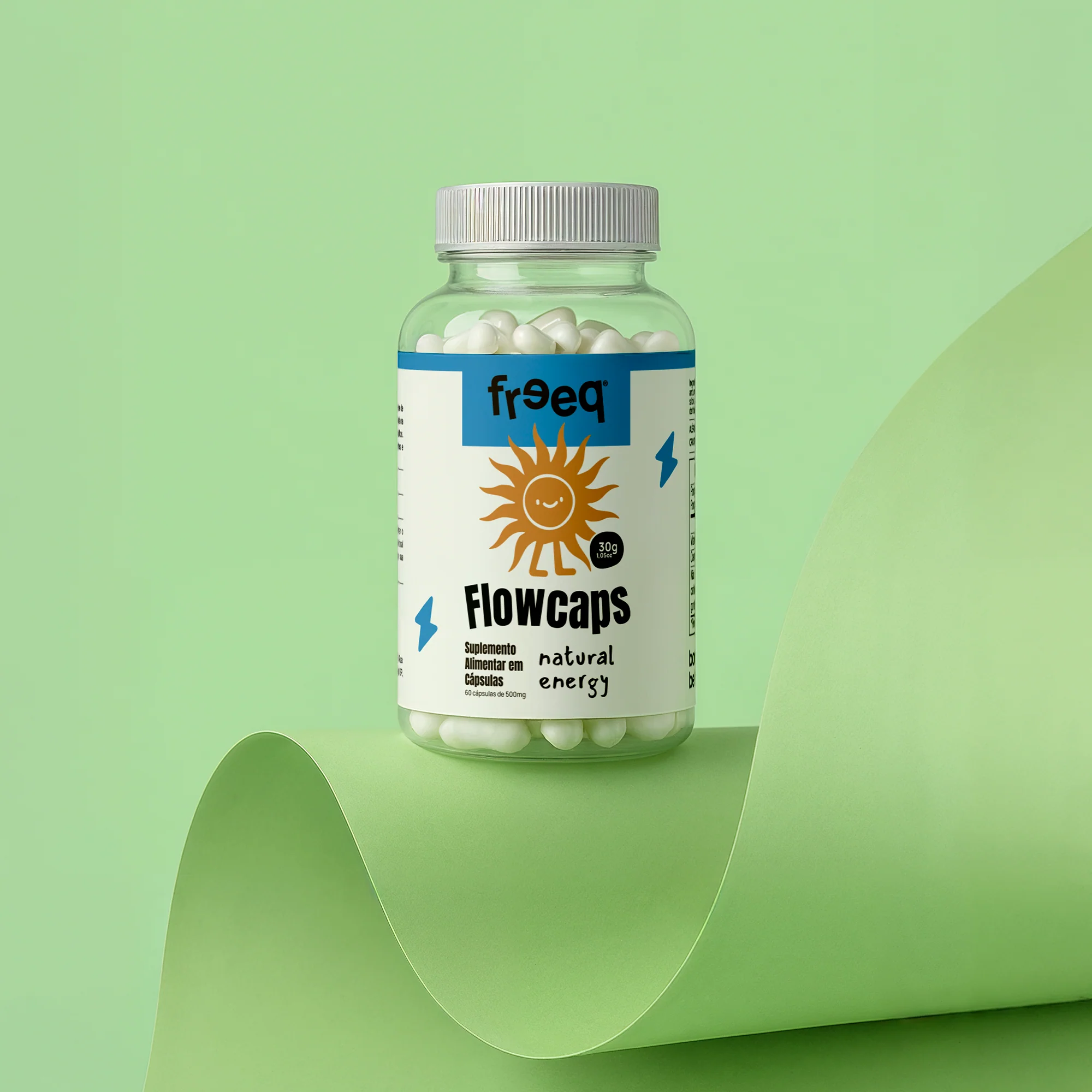 Flowcaps® Natural Energy (30 cápsulas) - by Freeq® - Image 7