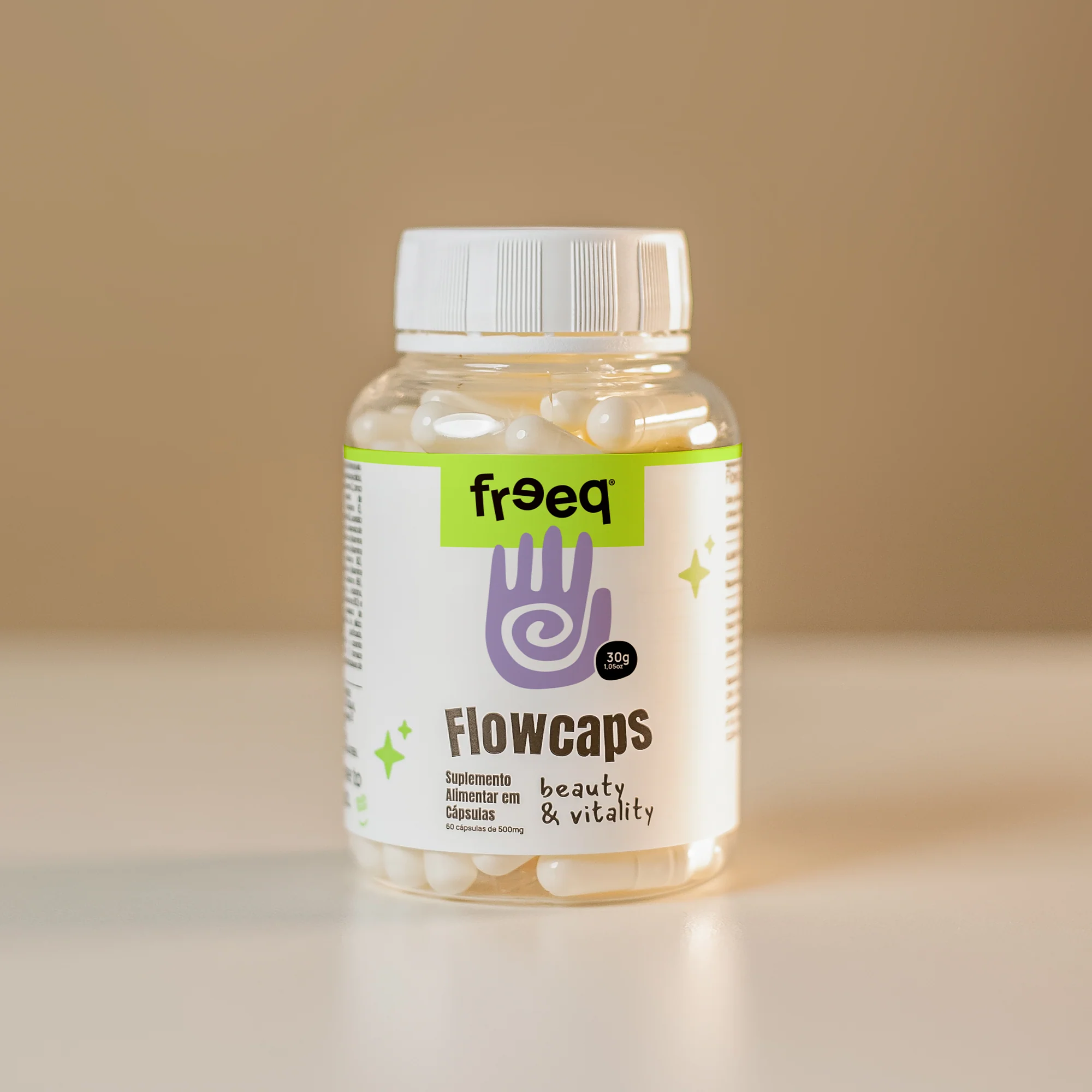 Flowcaps® Beauty & Vitality 30g (60 cápsulas) - by Freeq® - Image 2