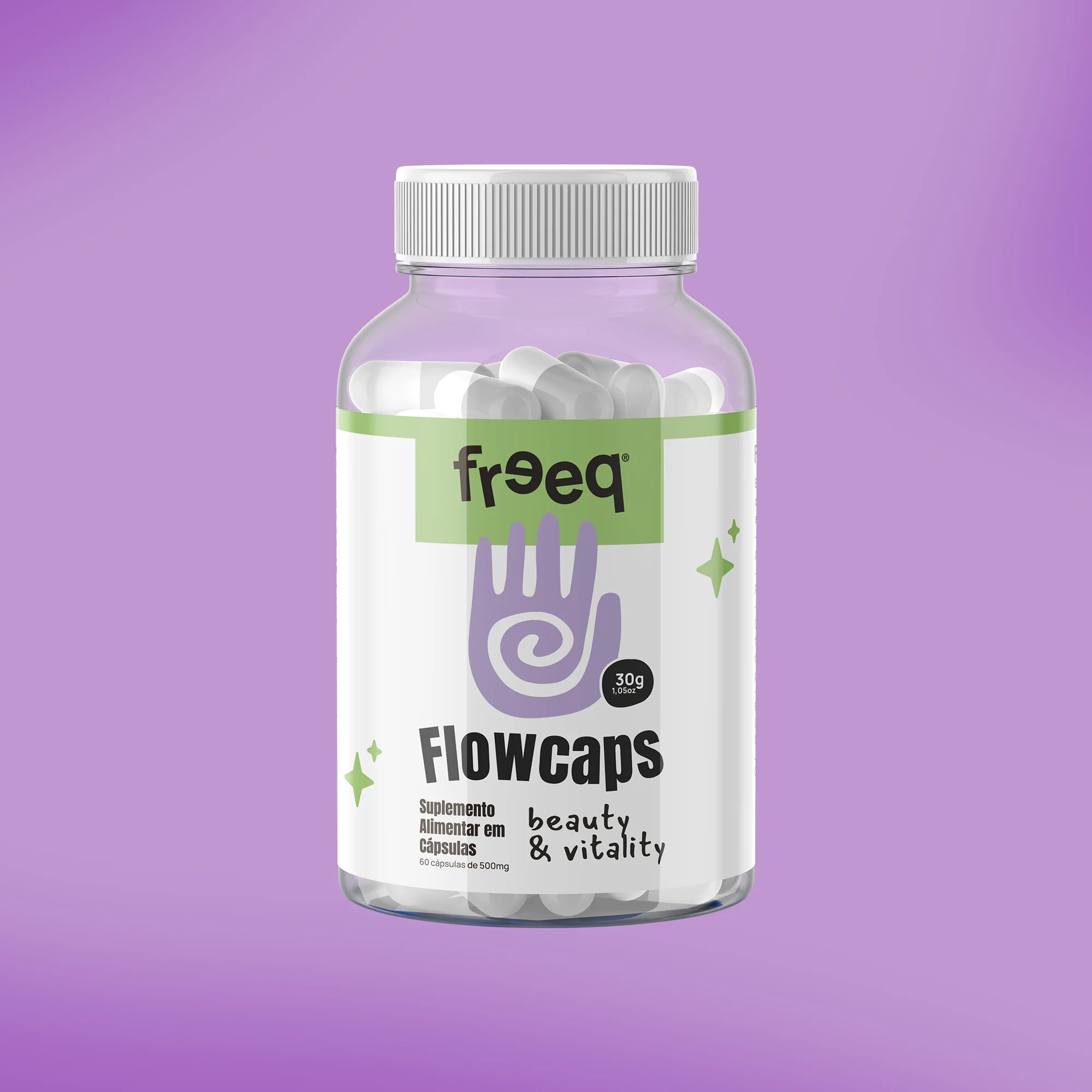 Flowcaps® Beauty & Vitality 30g (60 cápsulas) - by Freeq® - Image 5