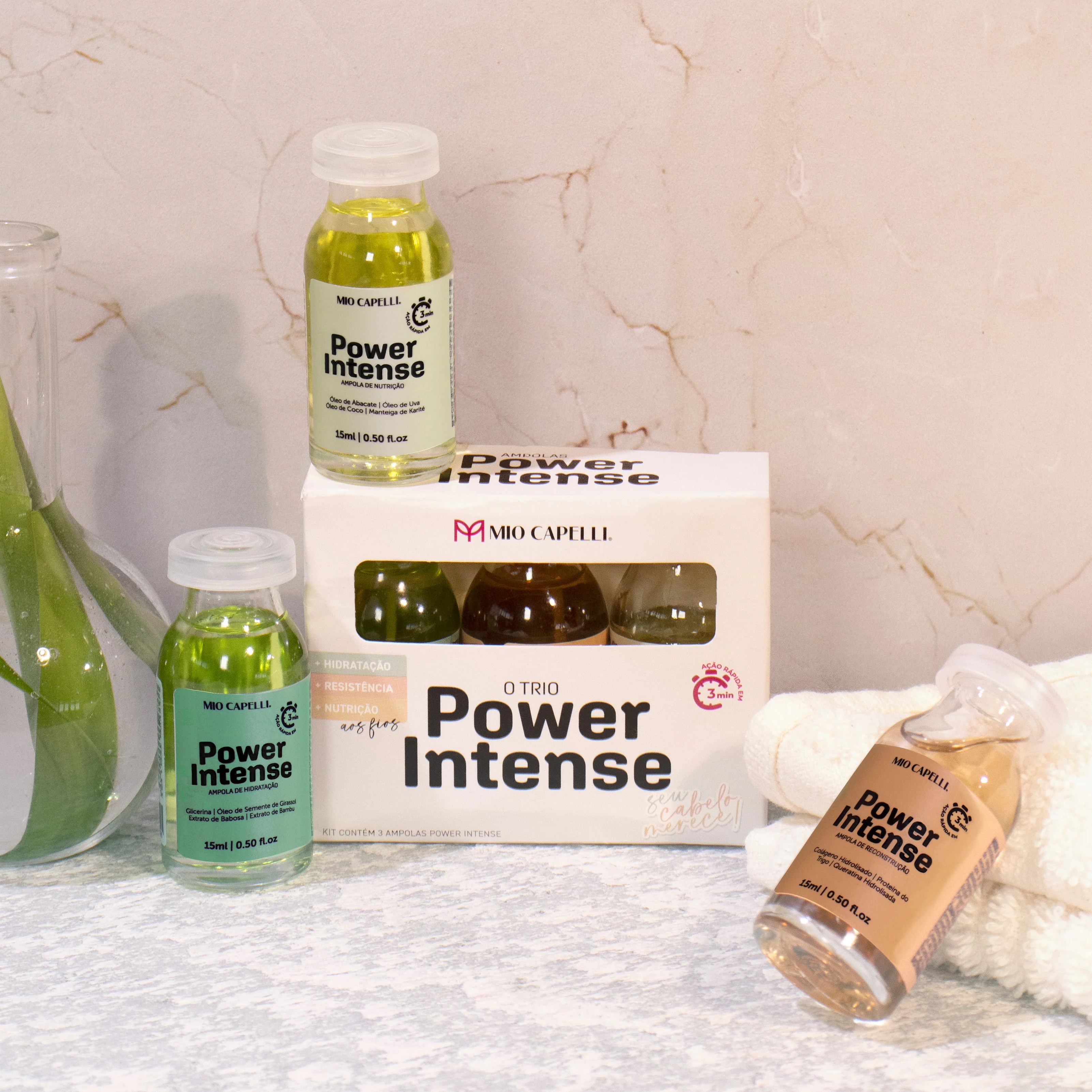 Kit Ampolas Cronograma Power Intense 15ml - Image 3