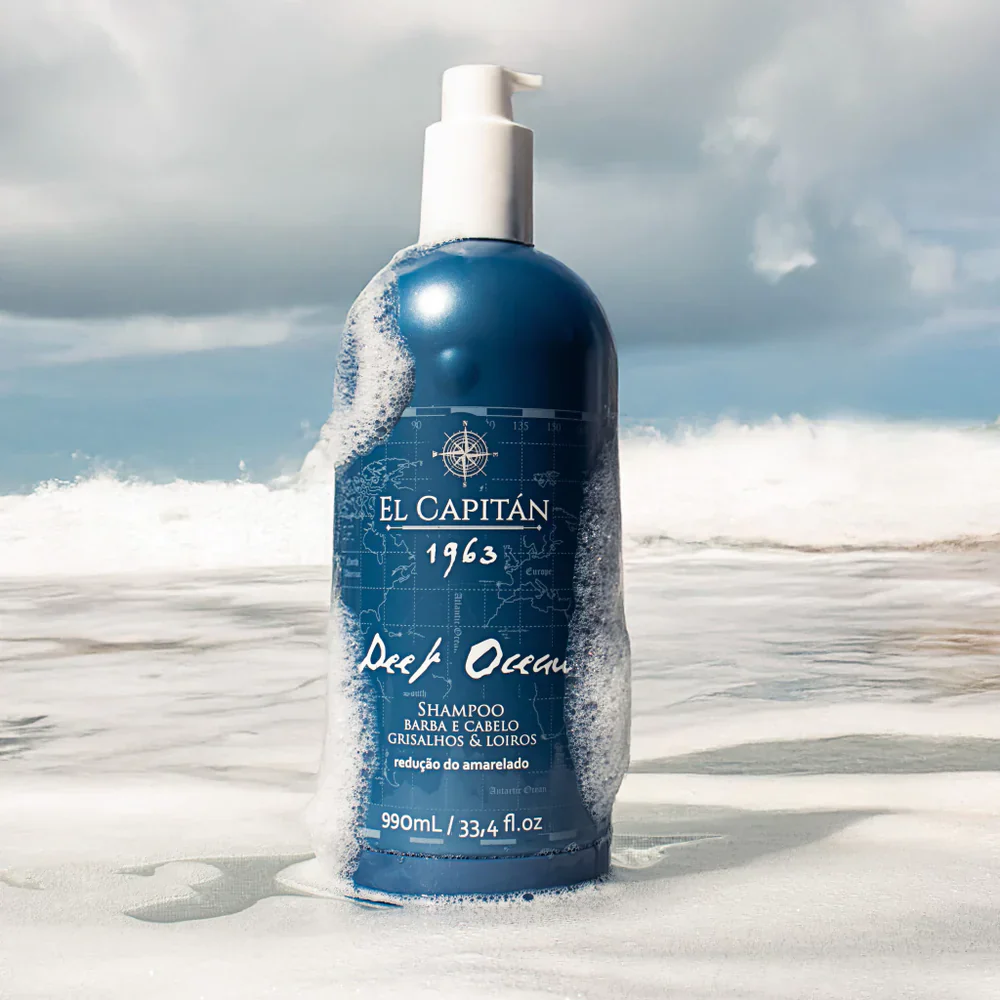 Shampoo Deep Ocean - Desamarelador para Cabelo e Barba I El Capitán® - Image 3